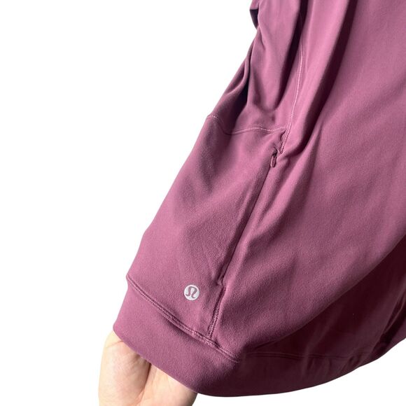 Lululemon Close to Crossing Long Sleeve Shirt Top Rulu Plumful Mauve Size XL - Picture 9 of 9